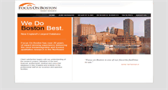 Desktop Screenshot of focusonboston.com